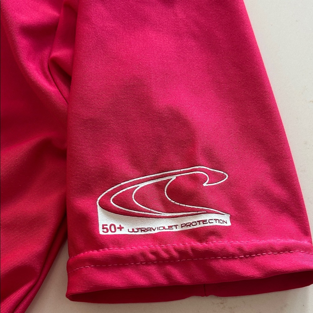 O'Neill Hot Pink Rash Guard - Picture 3 of 4